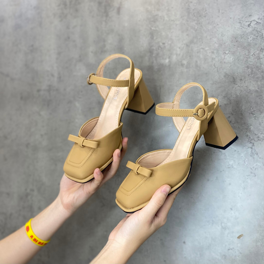 Min's Shoes - Giày Sandal Gót Vuông 7p Cao Cấp S492