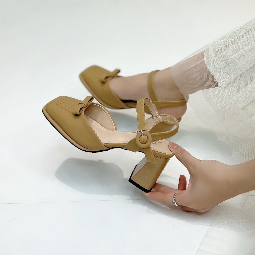 Min's Shoes - Giày Sandal Gót Vuông 7p Cao Cấp S492