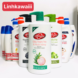 Sữa tắm Lifebuoy Detox Matcha và Than hoạt tính bạc hà bảo vệ khỏi vi khuẩn chai 850gr