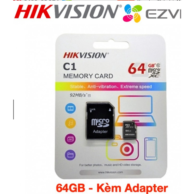 Thẻ nhớ MicroSD Class 10 - 32GB, 64GB, 128GB-Bảo Hành 5 Năm-Chính Hãng Chất Lượng