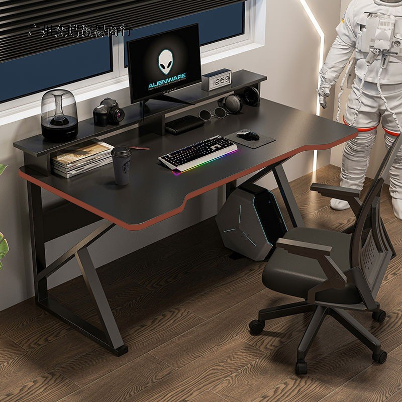 Bàn Gaming viền đỏ chân chữ K thiết kế giá để màn hình ,Bàn làm việc học tập mẫu mã cải tiến nhất giá xưởng