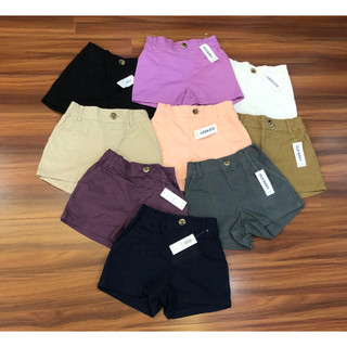 Combo 3 quần short Oldnavy bé gái, chất kaki mềm, cạp chun co giãn, size XS đến XXL