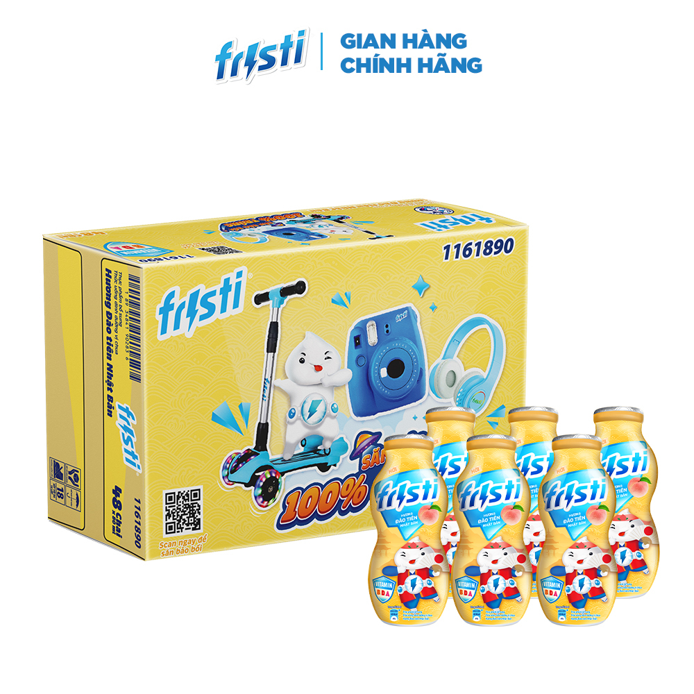 Thùng sữa chua uống Fristi hương đào 48x80ml