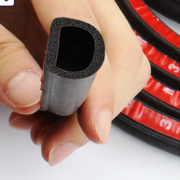 Gioăng chữ D chống ồn, chống bụi dán cửa, cốp xe hơi ô tô