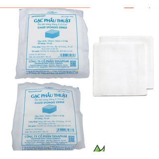 Gạc tiệt trùng, gạc phẫu thuật y tế tanaphar - chika