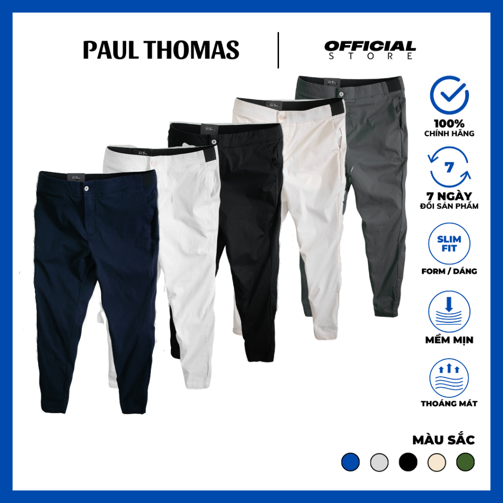 QUẦN DÀI KAKI NAM CAO CẤP, VÂN TĂM, THÊM CẠP CHUN KO LO CHẬT BỤNG, HÀNG CHÍNH HÃNG - PAUL THOMAS