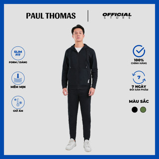  BỘ NỈ THỂ THAO NAM CÓ MŨ KÉO KHÓA CHẤT NỈ DA CÁ DẦY DẶN ẤM KO BAI XÙ HÀNG CHÍNH HÃNG - PAUL THOMAS 