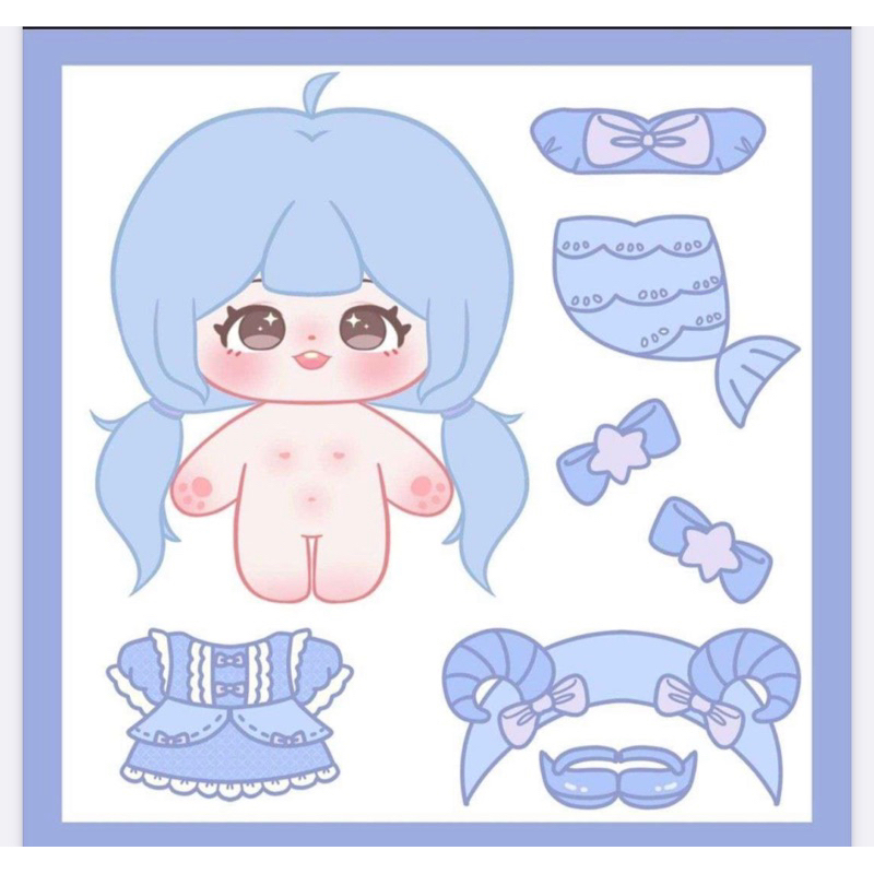 Búp bê giấy CHIBI