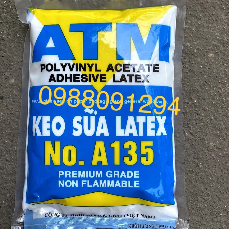(Giá huỷ diệt) Keo sữa Latex ATM A135 dán giấy dán tường, dán sàn nhựa, dán thảm dính tốt