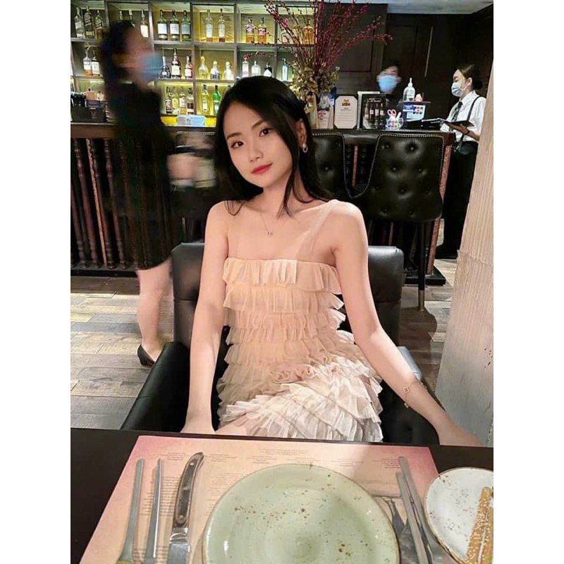 ĐẦM 2S VOAN NUDE NHIỀU TẦNG HOT TREND❤️❤️❤️❤️❤️