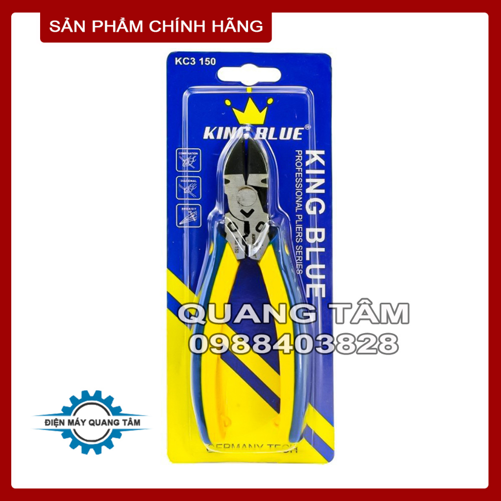 Kìm Cắt 6 / 7 inch 150mm và 180mm Kingblue KC3-150 và KC3-180 [Chính Hãng]