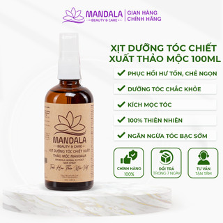 Xịt dưỡng tóc chiết xuất thảo mộc,dưỡng tóc, kích mọc tóc mandala 100ml