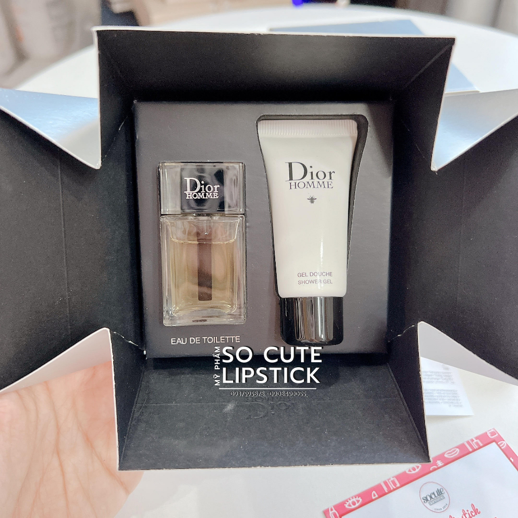 Set Nước hoa Dior Homme EDT 10ml + Gel Tắm 20ml