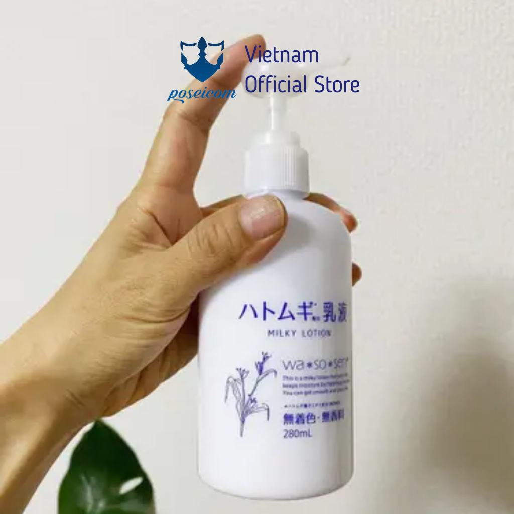 Sữa dưỡng ẩm Hatomugi wasosen Milky lotion Hatomugi Wasosen 280ml