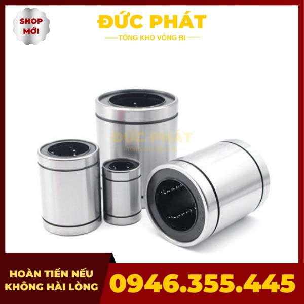 Con Trượt Tròn LM8UU, LM10UU, LM12UU, LM16UU, LM20UU, LM16UU, LM20UU, LM25UU, LM30UU, LM35UU, LM40UU, Vòng Bi Trượt
