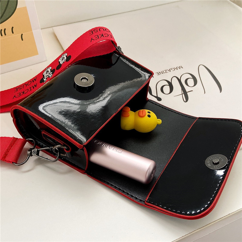 Túi đeo chéo mini da PU DISNEY siêu đẹp cho bé -MÀU ĐEN