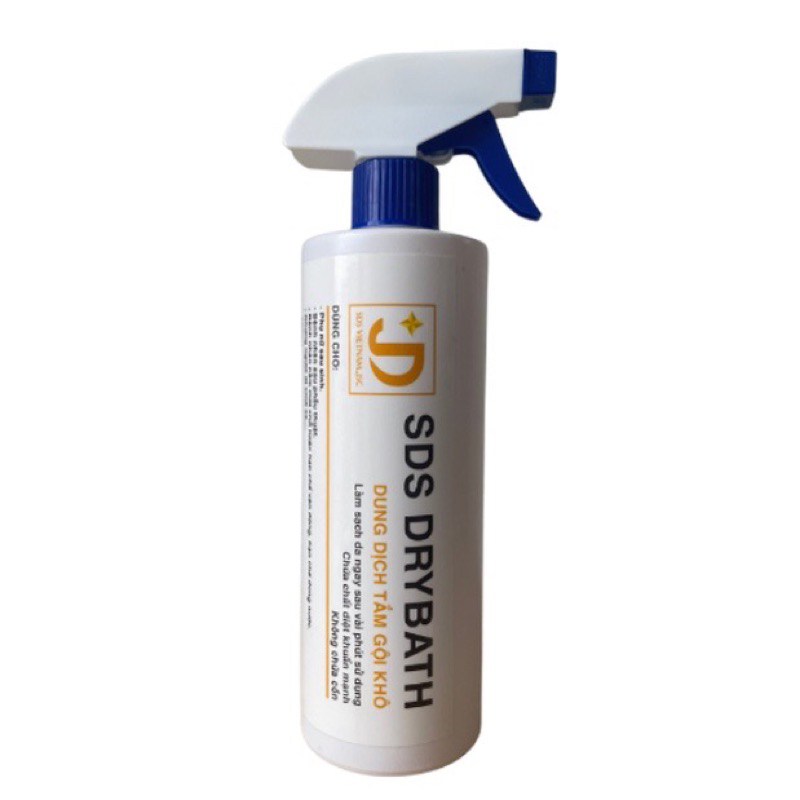 Dung dịch tắm gội khô SDS Drybath 2in1 - Chai 500ml