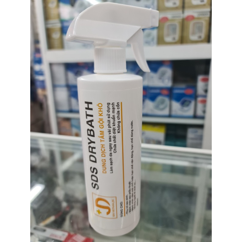 Dung dịch tắm gội khô SDS Drybath 2in1 - Chai 500ml