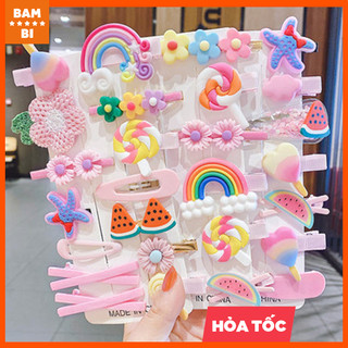 Set 14 kẹp tóc đáng yêu cho bé gái
