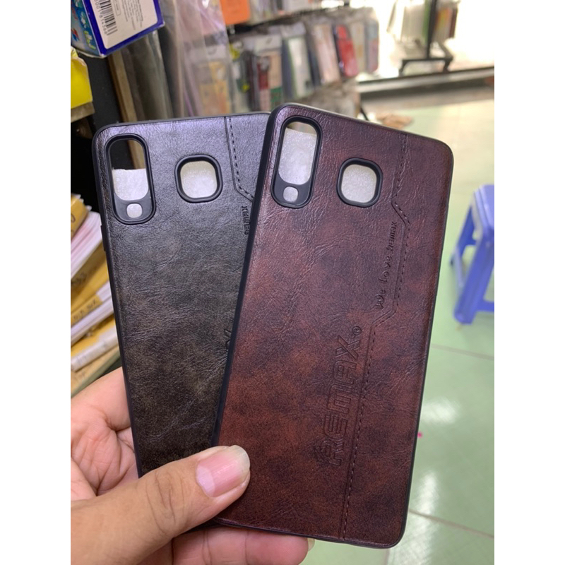 Ốp samsung A8 star / A9 star dẻo lưng bọc da