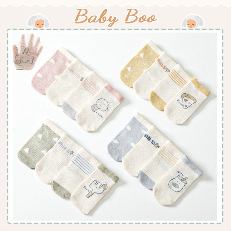 Tất lưới hè cho bé 0-3 tuổi [ babyboo]