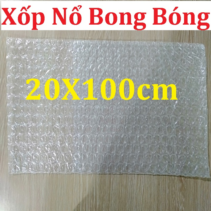 Xốp Bong Bóng Chống Sốc Bảo Vệ Hàng Mỹ Phẩm,Nước Hoa, Xốp Hơi Kích Thước 20cmx100cm Xài Tiện Dụng Tiết Kiệm