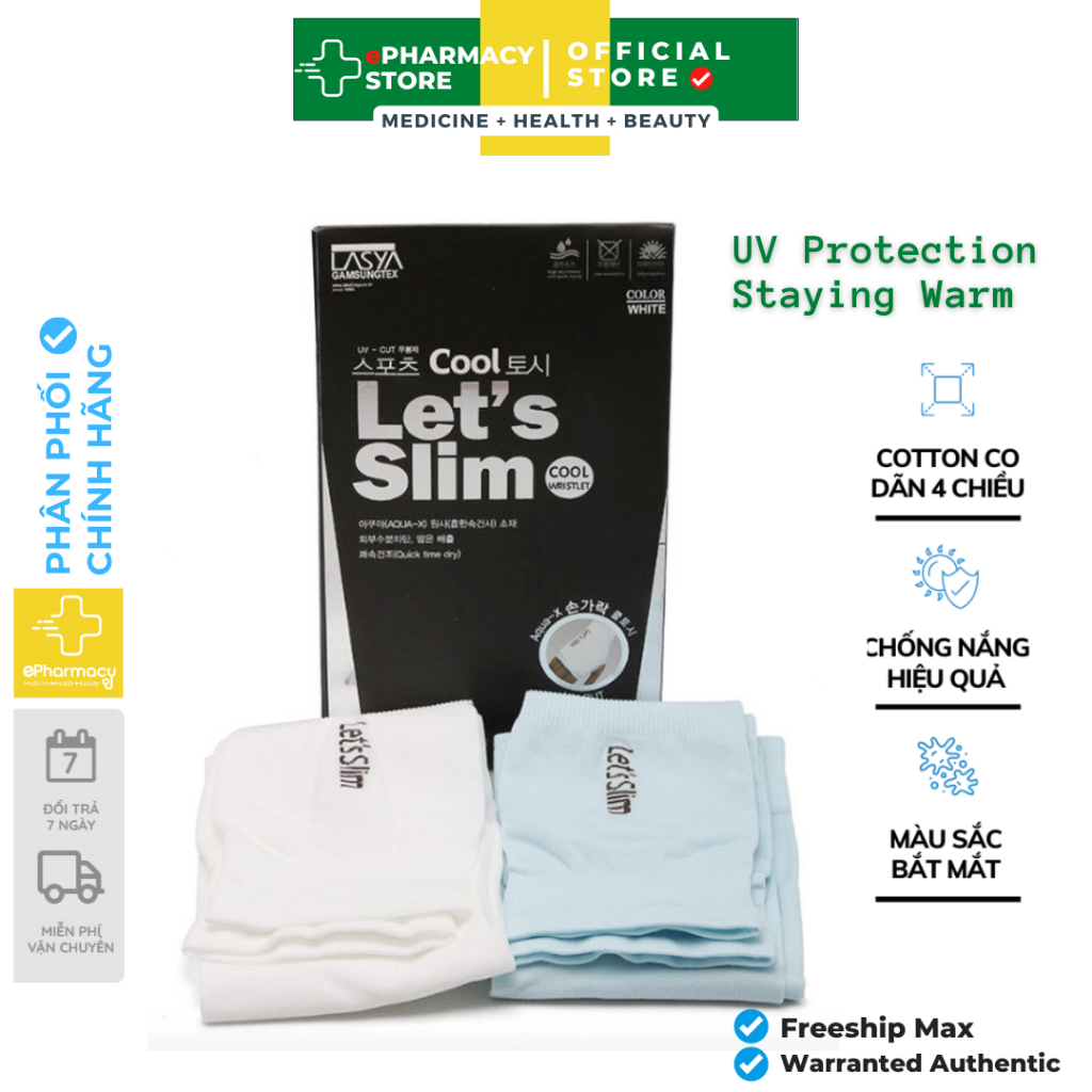 Găng tay chống nắng LET'S SLIM - Bao tay chống nắng, chống tia UV - ePharmacy