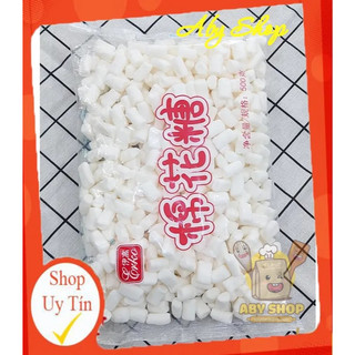 Kẹo marshmallow erko trắng 500gr hsd 3/2025⚡ loại ngon ⚡ kẹo xốp marshmallow dùng để làm kẹo nougat