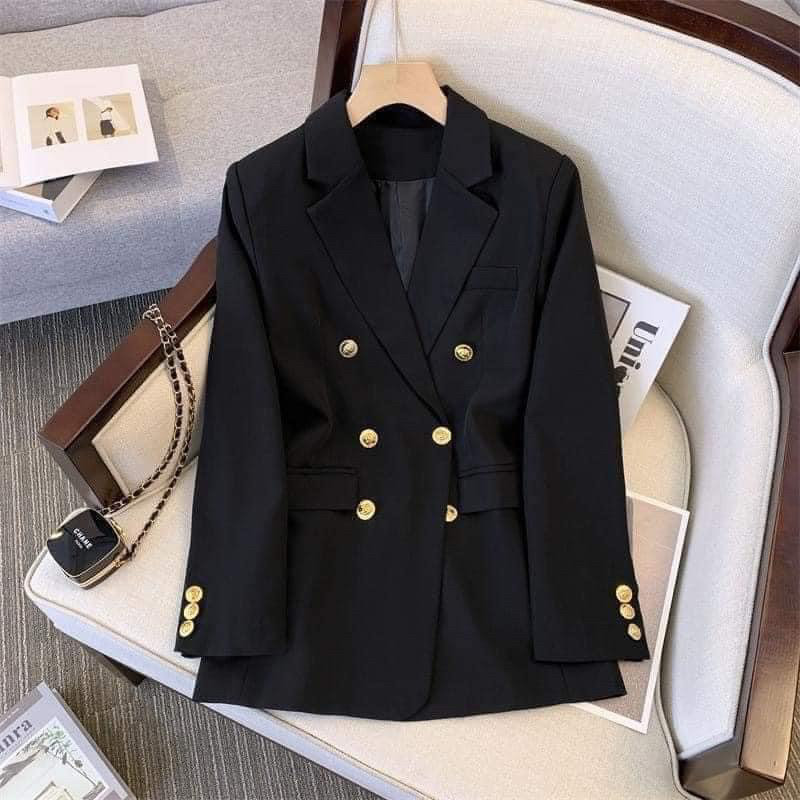 MÃ 12 ÁO KHOÁC BLAZER CÚC VÀNG CHO NỮ (túi ngang) | BigBuy360 - bigbuy360.vn