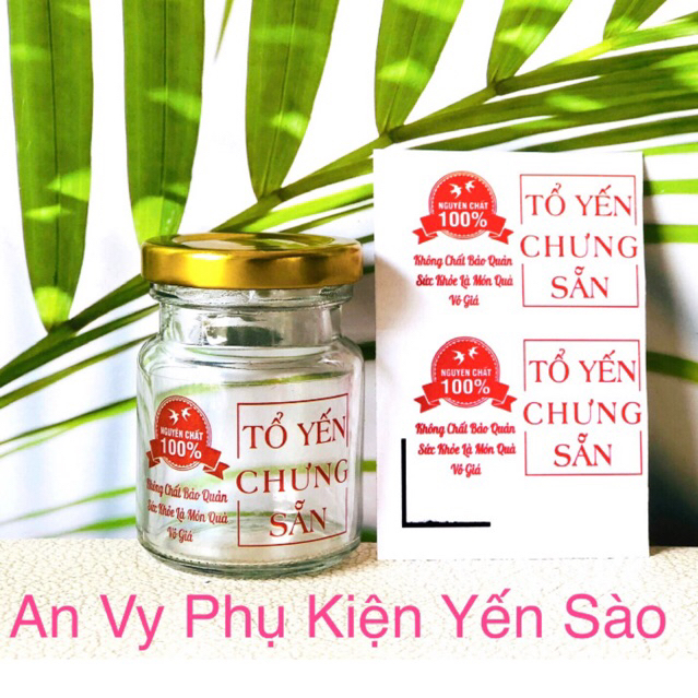 10 TEM DECAL TRONG DÁN HŨ THUỶ TINH CHƯNG YẾN