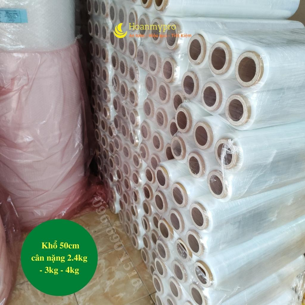 Cuộn Màng PE Bọc Hàng 2,4Kg Màng Chít Quấn Pallet