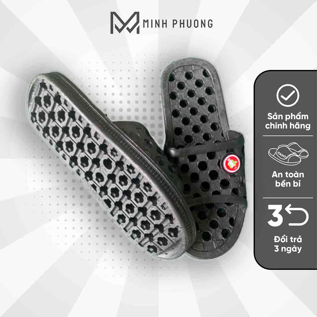 Dép lỗ táo đi trong nhà tắm, nhà vệ sinh, dép đi trong nhà chất liệu nhựa pvc mềm êm chân