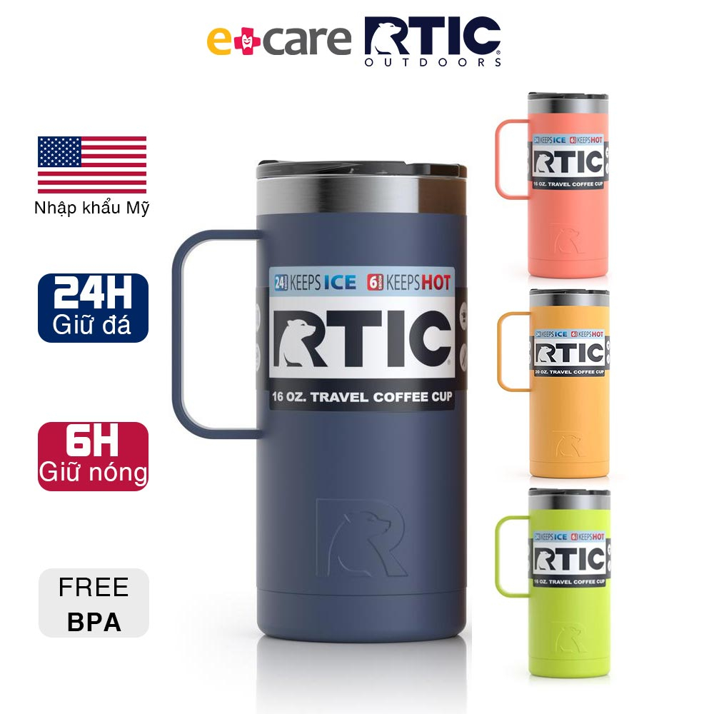 Ly giữ nhiệt RTIC Travel Mug 480ml 16oz - Nhiều màu