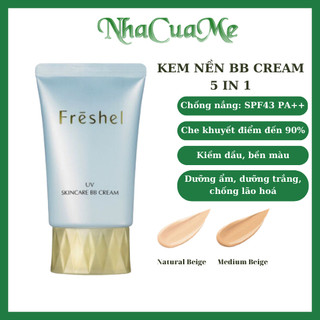 Kem nền trang điểm BB kiềm dầu Kate Oil Block chống nắng 5in 1 Kaneno Freshel UV Skincare BB Cream 30ml