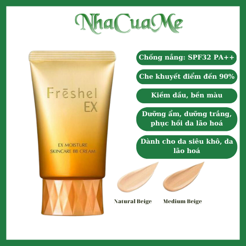 Kem Trang Điểm Chống Nắng Chống Lão Hóa BB Cream Kanebo Freshel EX Moisture Skincare BB Cream 5 in 1