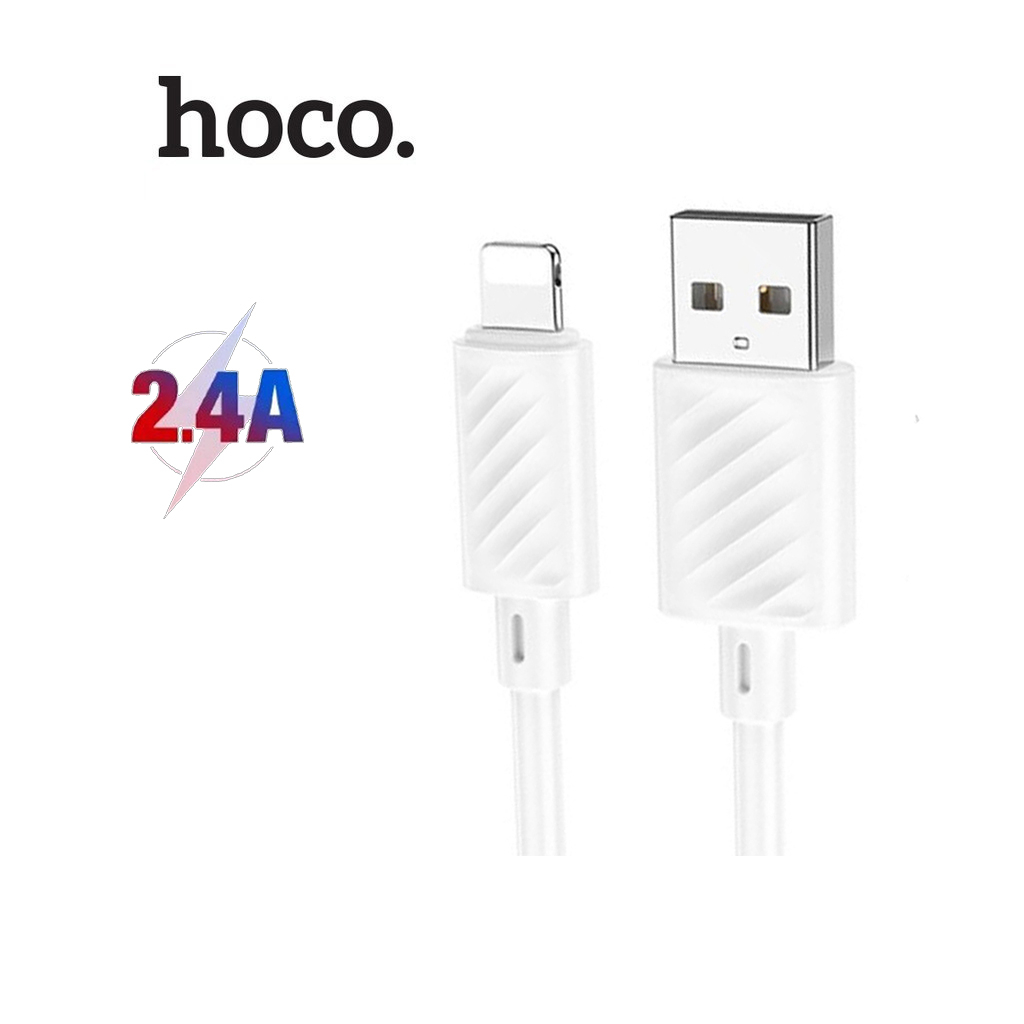 Cáp sạc Hoco X88 sạc nhanh 2.4A thiết kế chống gãy gập cho 6/7/8 dài 1M ( Trắng )