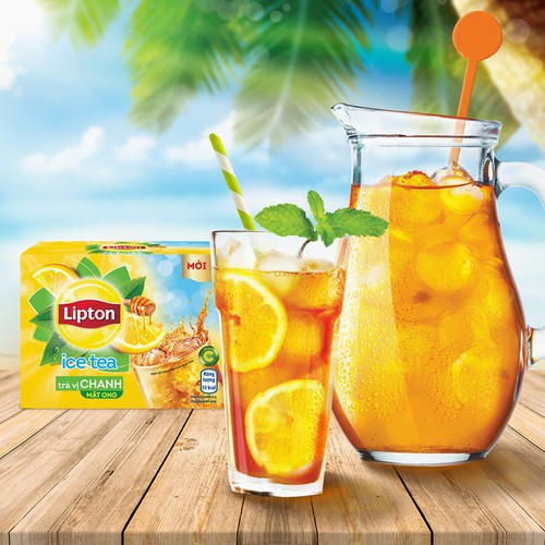 Trà Lipton Hòa Tan Trà Lipton Chanh Trà Lipton Đào 16 gói - Kho Pha Chế Bách Phúc Đà Nẵng