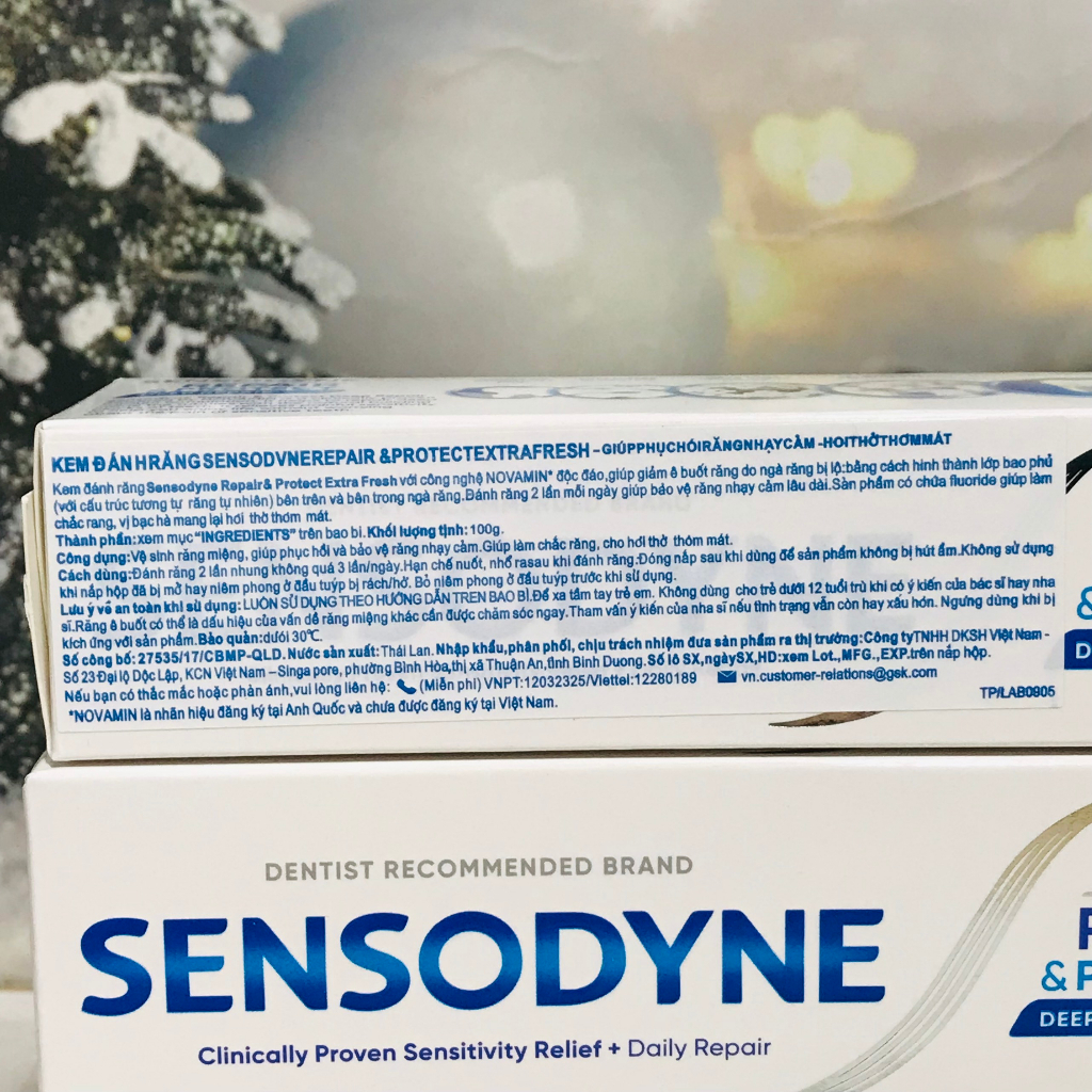 Kem đánh răng Sensodyne Repair & Protect Extra Fresh 100g BẢO VỆ RĂNG MIỆNG