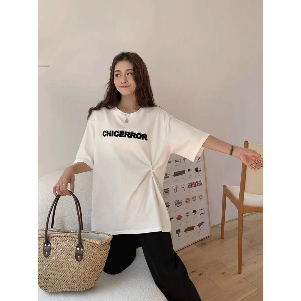 Áo thun XONXEN SHOP QUY NHƠN Ami CHICERROR xoắn eo, vừa năng động,cá tính,dễ thương có bảng màu basic mã 859