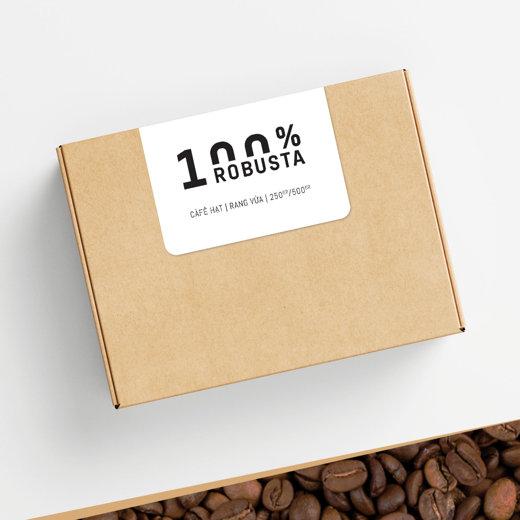 Cà phê hạt Robusta rang mộc nguyên chất 69 BUÔN MÊ 250g/500g