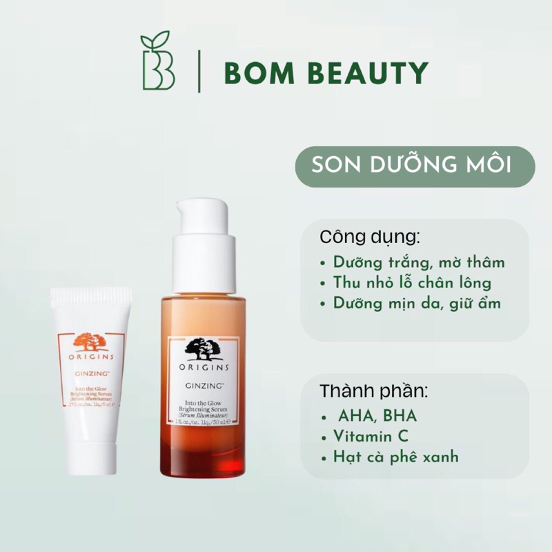 Serum dưỡng trắng Origins Ginzing Into The Glow Brightening Serum