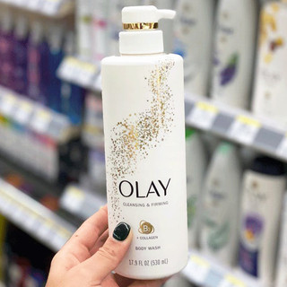 Sữa tắm Olay B3 collagen Cleansing & Firming 530ml của mỹ-1 chai trắng