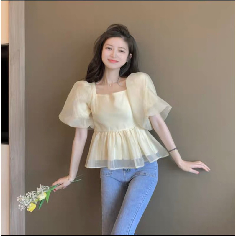 [Mã TOPS06 giảm đến 10k đơn 99k] Áo babydoll cột nơ sau | BigBuy360 - bigbuy360.vn