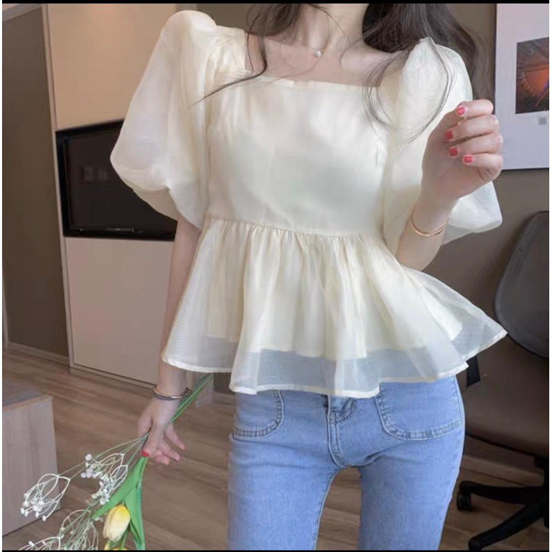 [Mã TOPS06 giảm đến 10k đơn 99k] Áo babydoll cột nơ sau | BigBuy360 - bigbuy360.vn