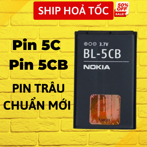 Pin Nokia công ty BL-5CB/ pin 5C Zin cho điện thoại 105 2 sim / 1280 / 110 / 105 1 sim / 215 / 220 pin mới 100%