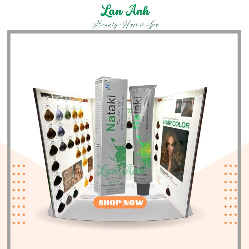 Màu Nhuộm Tóc Nataki Collagen cho salon 100ml Màu nhuộm tóc Nhật Bản MUA5GIAM6% MUA10GIAM9% MUA50 TẶNG BẢNG MÀU