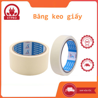 Băng keo giấy khổ 2,5cm, 5cm, băng keo chặn màu