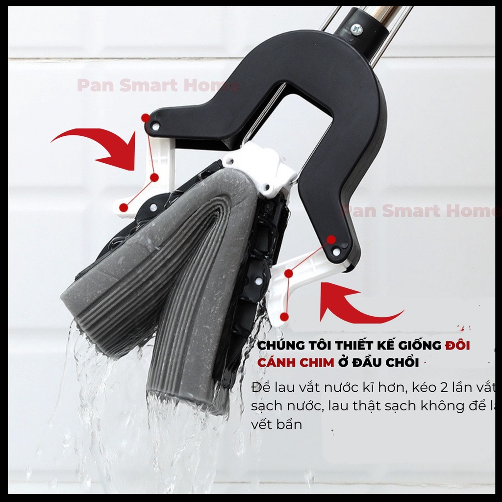 Cây lau nhà đầu mút cao su non siêu thấm nước, cây lau nhà bằng mút xốp loại tốt