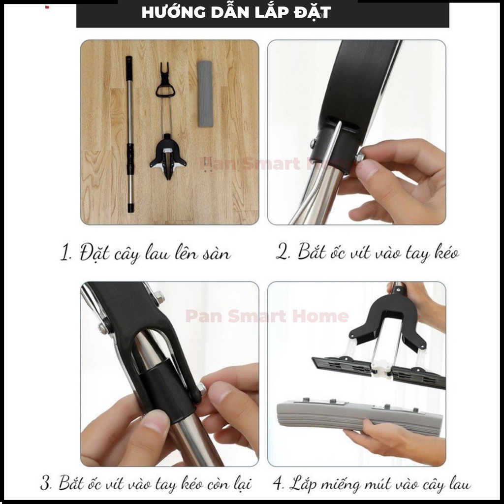 Cây lau nhà đầu mút cao su non siêu thấm nước, cây lau nhà bằng mút xốp loại tốt