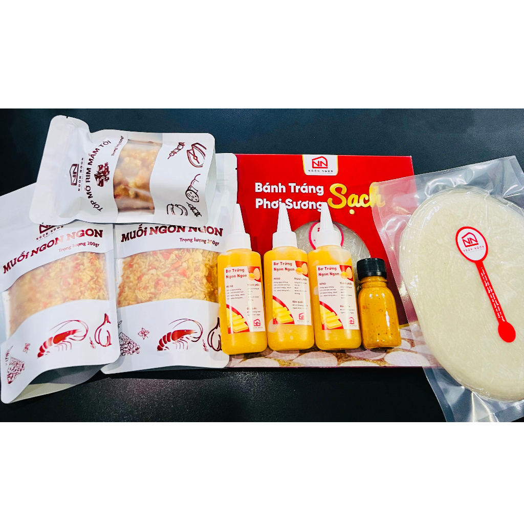 Combo Bánh Tráng Phơi Sương Khổng Lồ Tặng Bơ Siêu Cấp